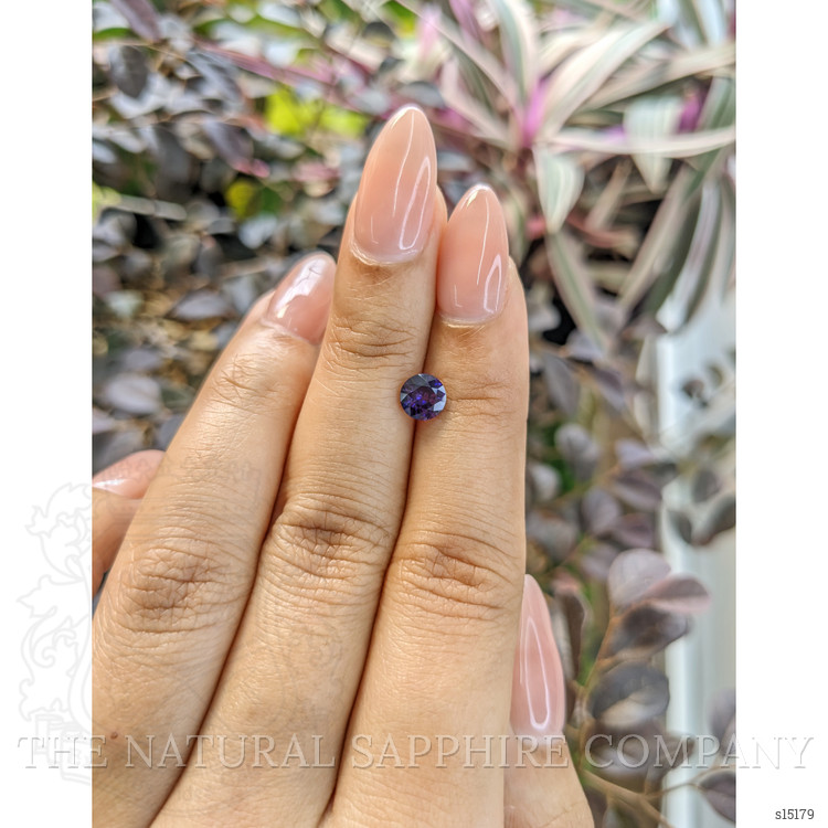 0.99 Ct. Bluish Purple Sapphire from Ceylon (Sri Lanka)