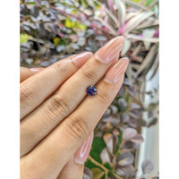 0.99 Ct. Bluish Purple Sapphire from Ceylon (Sri Lanka) Life Style