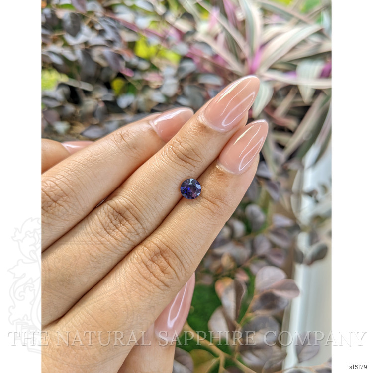 0.99 Ct. Bluish Purple Sapphire from Ceylon (Sri Lanka)