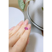 2.36 Ct. Purplish Pink Sapphire from Ceylon (Sri Lanka) Life Style