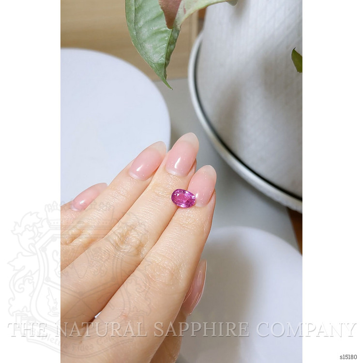 2.36 Ct. Purplish Pink Sapphire from Ceylon (Sri Lanka)