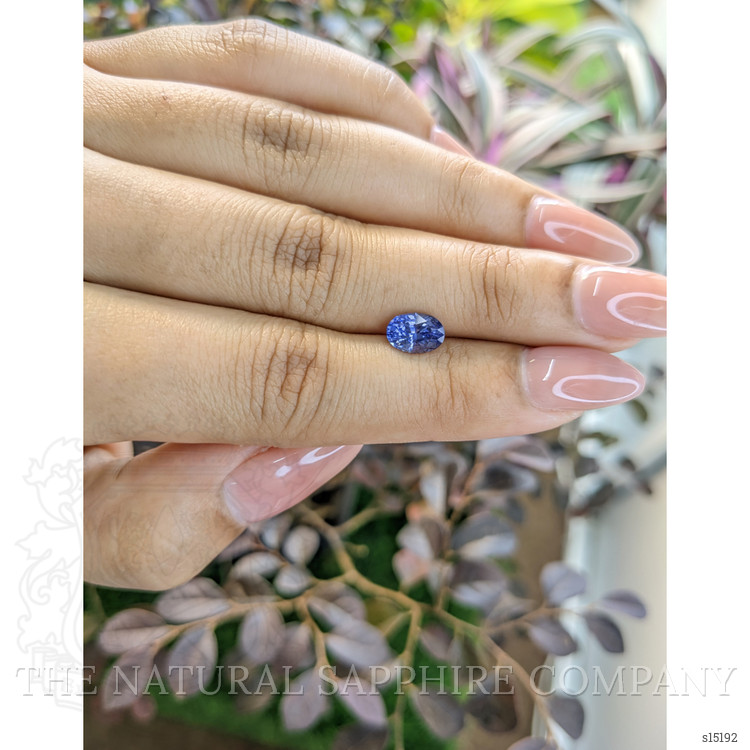 1.29 Ct. Blue Sapphire from Ceylon (Sri Lanka)