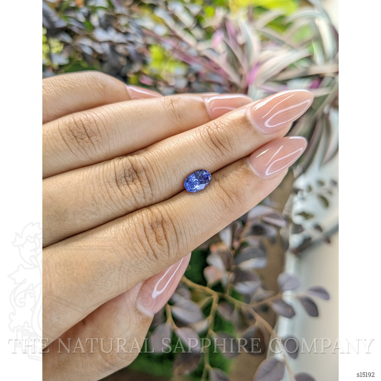 1.29 Ct. Blue Sapphire from Ceylon (Sri Lanka)