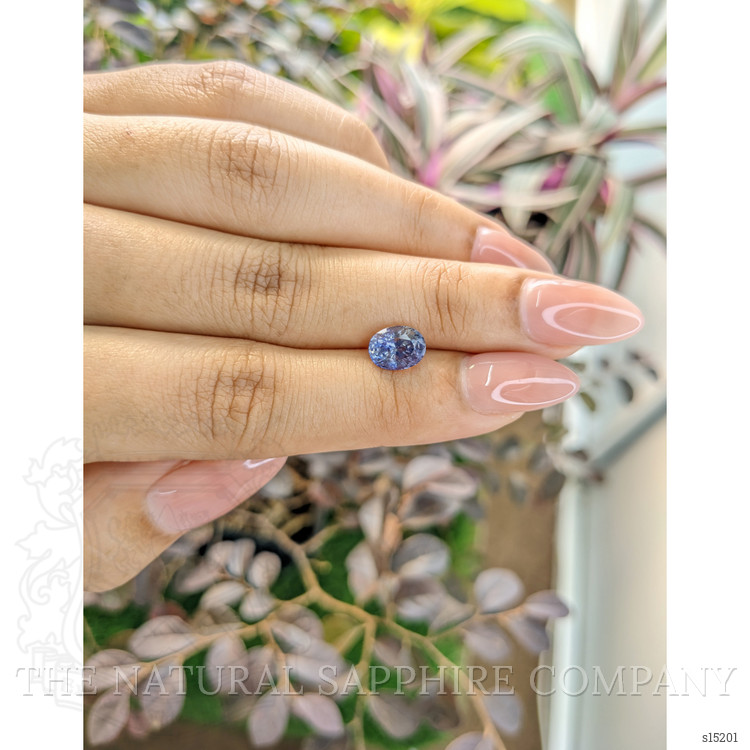 1.68 Ct. Bi Color Sapphire from Ceylon (Sri Lanka)