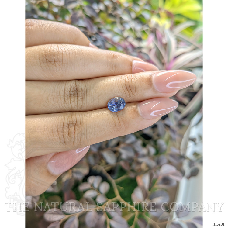 1.68 Ct. Bi Color Sapphire from Ceylon (Sri Lanka)