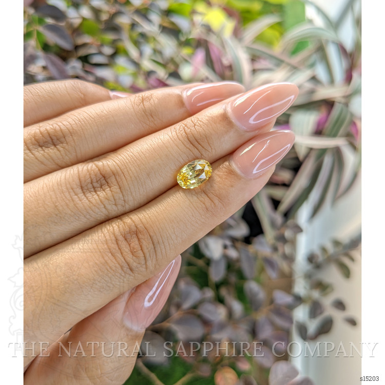 2.01 Ct. Yellow Sapphire from Ceylon (Sri Lanka)