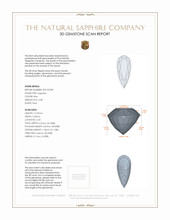 2.08 Ct. Blue Sapphire from Ceylon (Sri Lanka) 3 D Scan Report