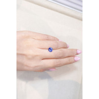 2.05 Ct. Purplish Blue Sapphire from Ceylon (Sri Lanka) Life Style