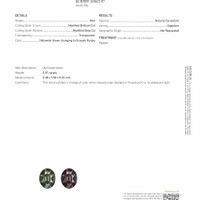 3.07 Ct. Sapphire from Tanzania Scan Report