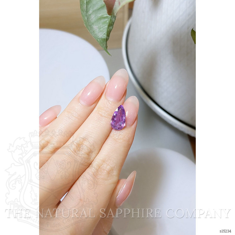 4.17 Ct. Pinkish Purple Sapphire from Ceylon (Sri Lanka)