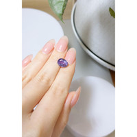 4.19 Ct. Purple Sapphire from Ceylon (Sri Lanka) Life Style