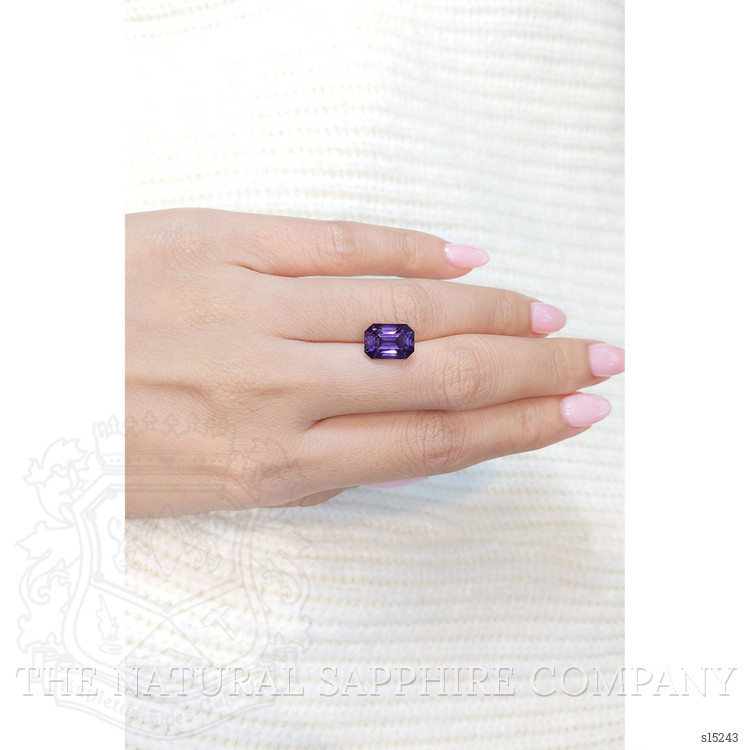 5.37 Ct. Purple Sapphire from Ceylon (Sri Lanka)