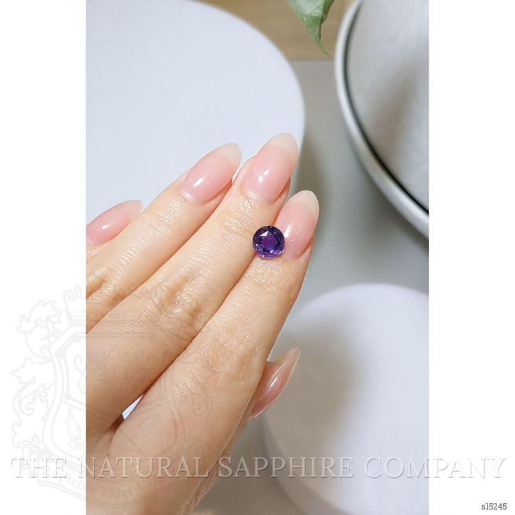 2.55 Ct. Purple Sapphire from Ceylon (Sri Lanka)