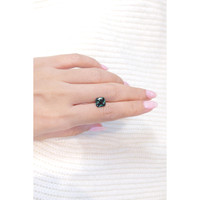 3.02 Ct. Bluish Green Sapphire from Madagascar Life Style