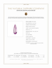 1.14 Ct. Purplish Pink Sapphire from Ceylon (Sri Lanka) Scan Report