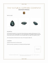 1.03 Ct. Bluish Green Sapphire from Africa Appraisal