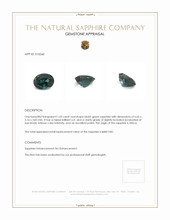 1.03 Ct. Bluish Green Sapphire from Africa Appraisal