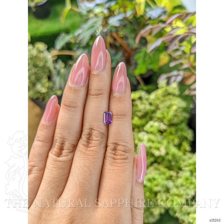 0.81 Ct. Purple Sapphire from Ceylon (Sri Lanka)