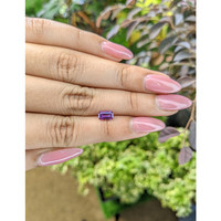 0.81 Ct. Purple Sapphire from Ceylon (Sri Lanka) Life Style