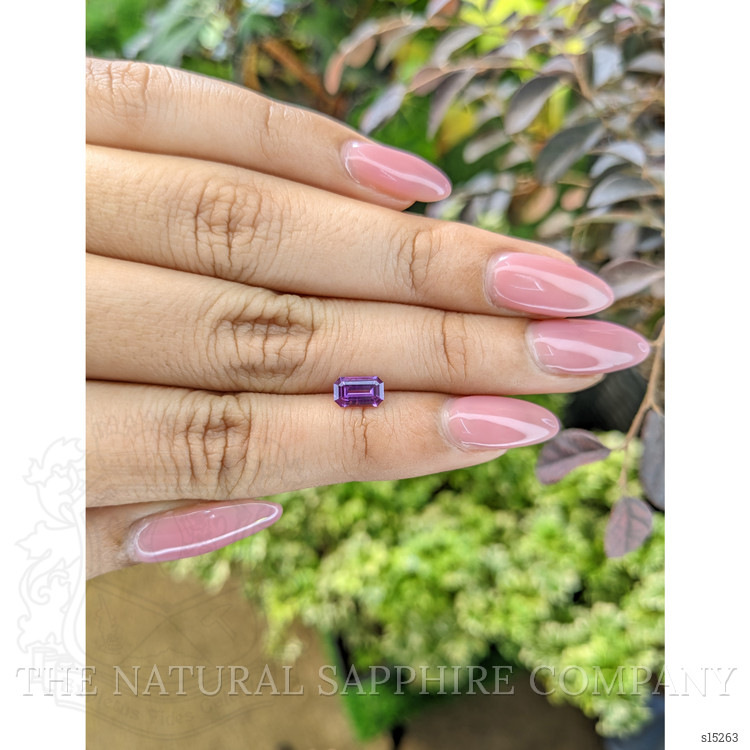 0.81 Ct. Purple Sapphire from Ceylon (Sri Lanka)