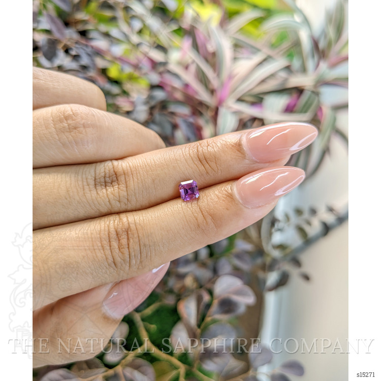 0.81 Ct. Purple Sapphire from Ceylon (Sri Lanka)