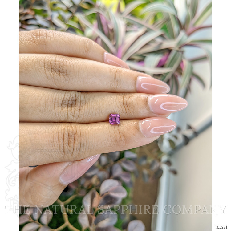 0.81 Ct. Purple Sapphire from Ceylon (Sri Lanka)