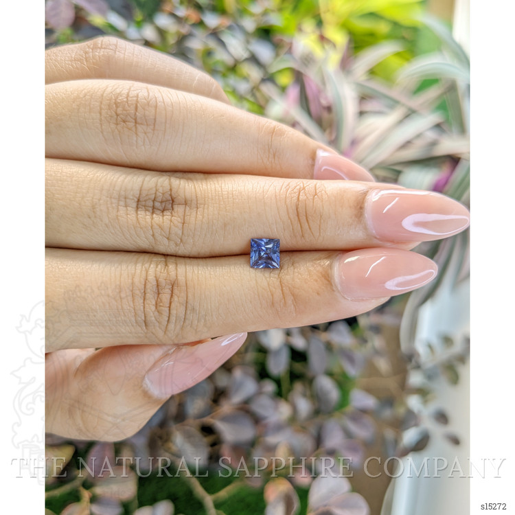 0.79 Ct. Blue Sapphire from Ceylon (Sri Lanka)