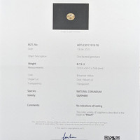 8.13 Ct. Peach Sapphire from Ceylon (Sri Lanka) Scan Report