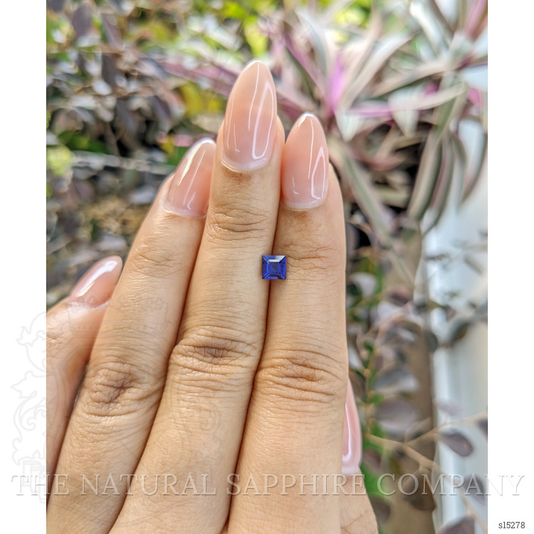 0.53 Ct. Blue Sapphire from Ceylon (Sri Lanka)