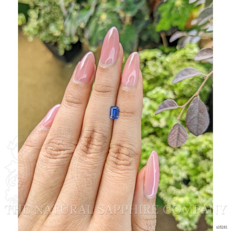 0.57 Ct. Blue Sapphire from Ceylon (Sri Lanka)