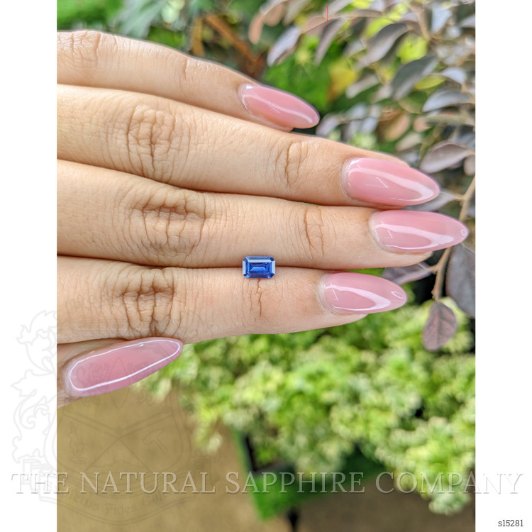 0.57 Ct. Blue Sapphire from Ceylon (Sri Lanka)