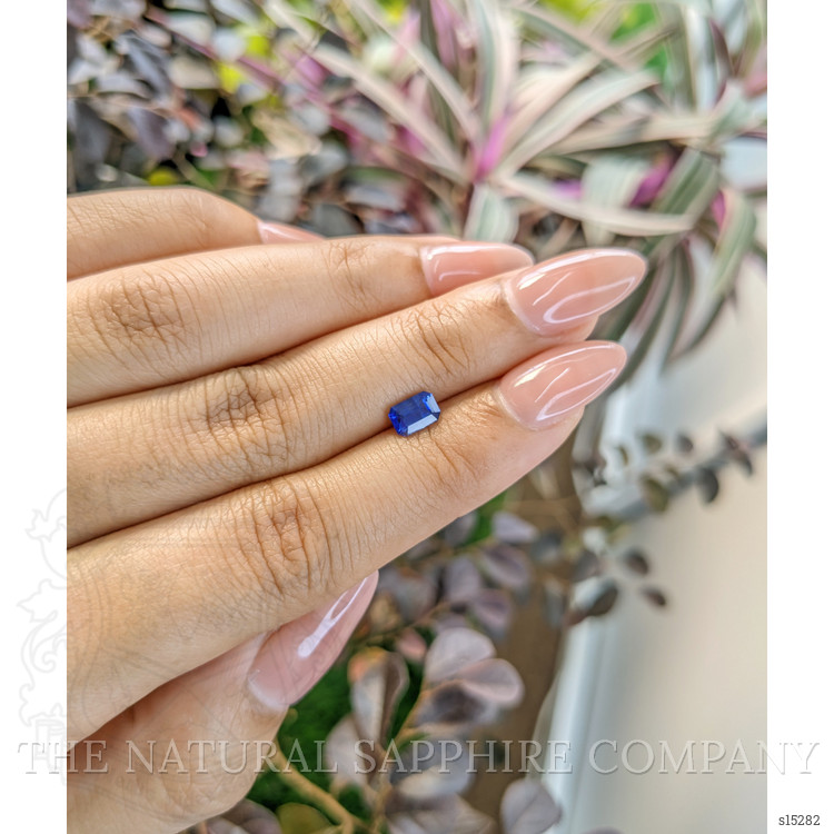 0.74 Ct. Blue Sapphire from Ceylon (Sri Lanka)