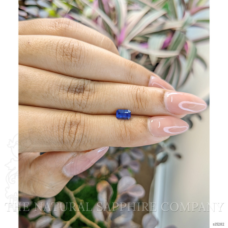 0.74 Ct. Blue Sapphire from Ceylon (Sri Lanka)