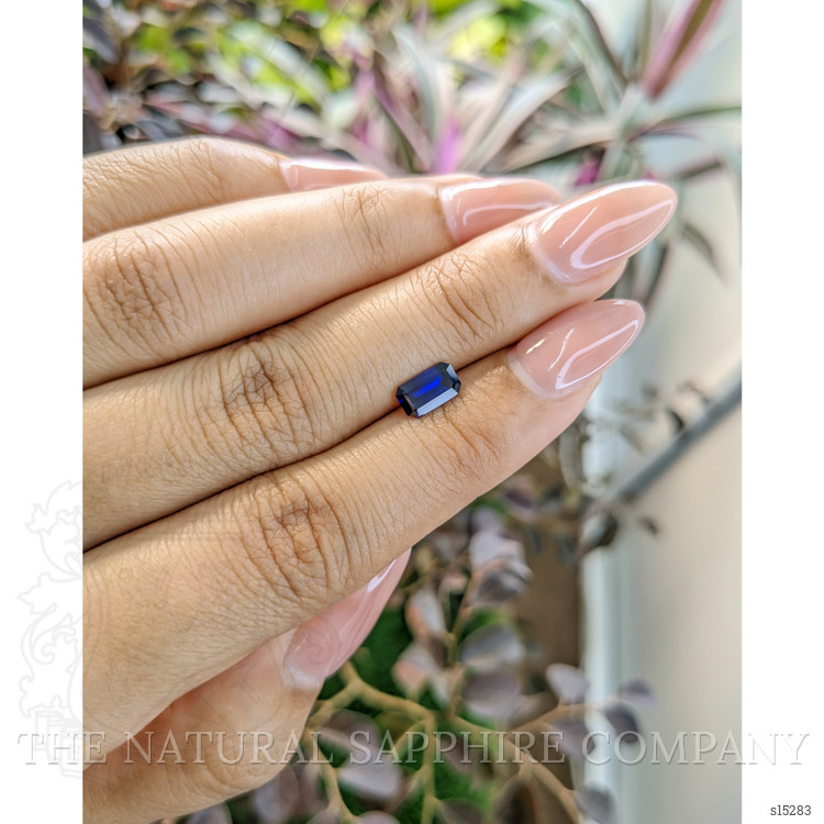 0.81 Ct. Blue Sapphire from Ceylon (Sri Lanka)