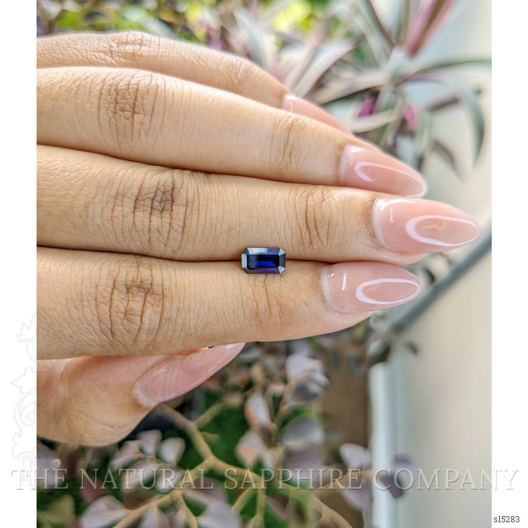 0.81 Ct. Blue Sapphire from Ceylon (Sri Lanka)