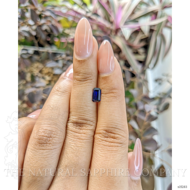 0.81 Ct. Blue Sapphire from Ceylon (Sri Lanka)