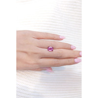 3.54 Ct. Purplish Pink Sapphire from Ceylon (Sri Lanka) Life Style