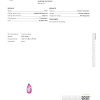 3.02 Ct. Purplish Pink Sapphire from Ceylon (Sri Lanka) Scan Report