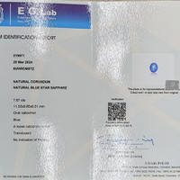 7.67 Ct. Sapphire from Ceylon (Sri Lanka) Scan Report