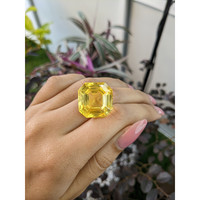 43.32 Ct. Yellow Sapphire from Ceylon (Sri Lanka) Life Style
