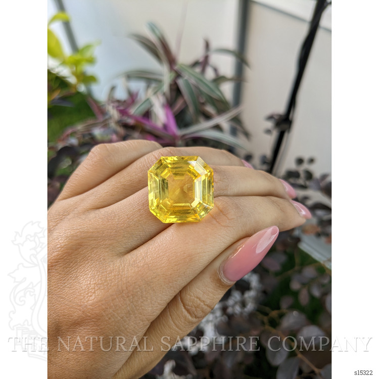 43.32 Ct. Yellow Sapphire from Ceylon (Sri Lanka)