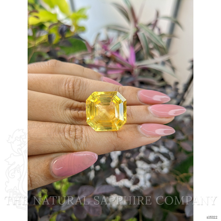 43.32 Ct. Yellow Sapphire from Ceylon (Sri Lanka)