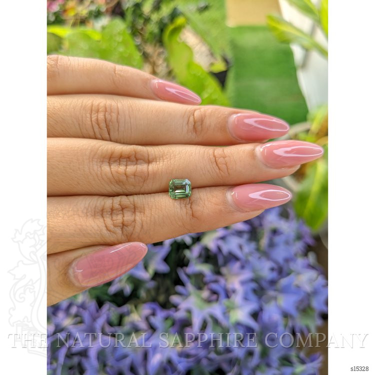 1.45 Ct. Green Sapphire from Ceylon (Sri Lanka)