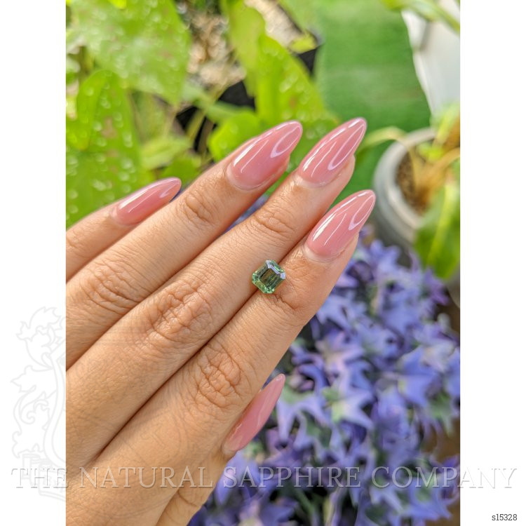 1.45 Ct. Green Sapphire from Ceylon (Sri Lanka)