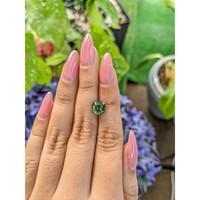 3.11 Ct. Bluish Green Sapphire from Ceylon (Sri Lanka) Life Style