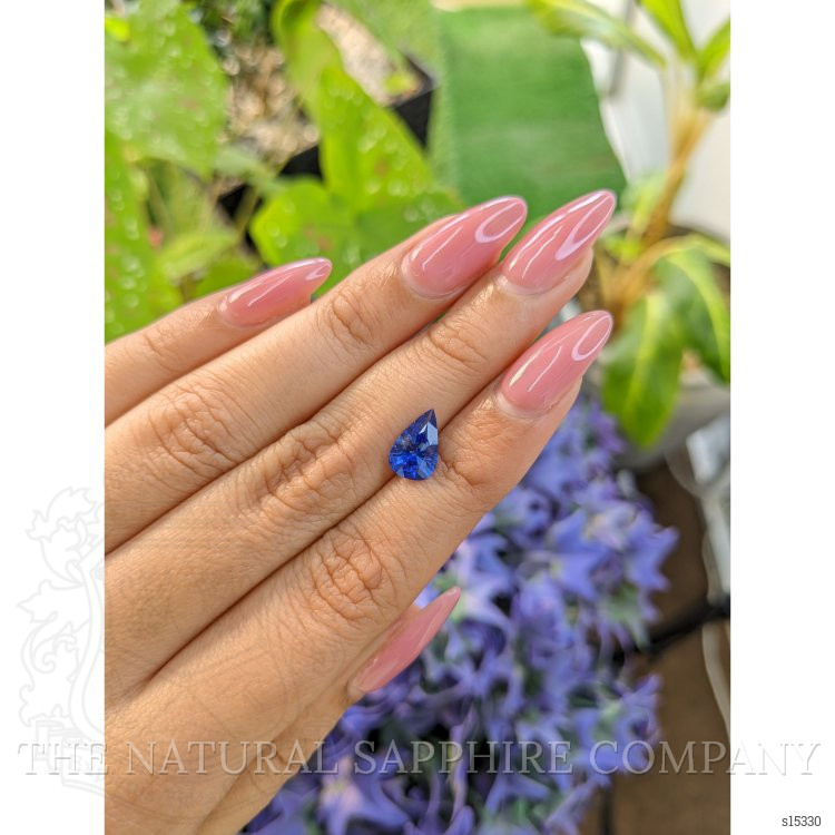 1.56 Ct. Blue Sapphire from Ceylon (Sri Lanka)