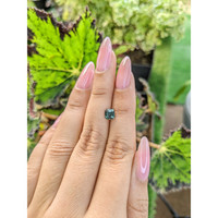 1.06 Ct. Bluish Green Sapphire from Madagascar Life Style