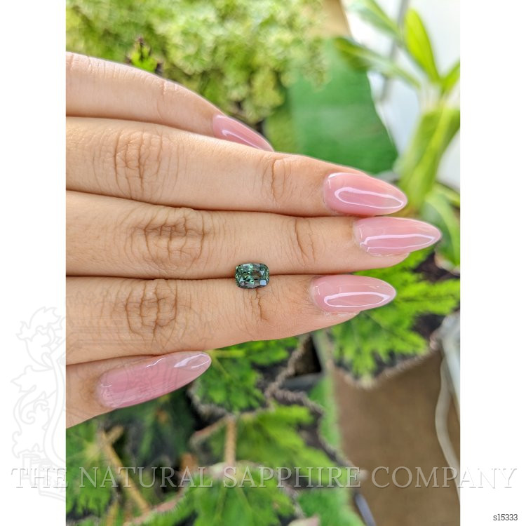 1.18 Ct. Bluish Green Sapphire from Madagascar