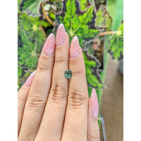 1.18 Ct. Bluish Green Sapphire from Madagascar Life Style