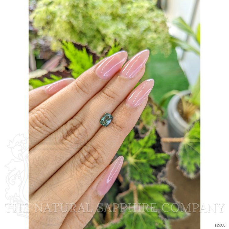 1.18 Ct. Bluish Green Sapphire from Madagascar